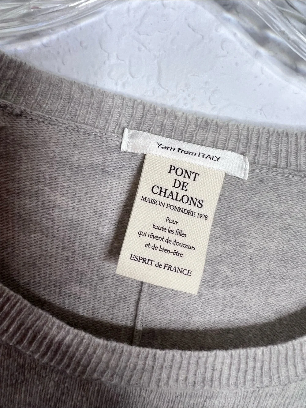 Pont De Chalons Wool Sweater Women’s Small / Medium 6-8 Japan Gray Pullover B17
